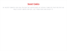 Tablet Screenshot of incest-comics.org